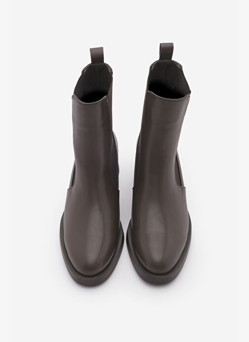 Kadın Elastik Yan Bantlı Günlük Bot Espato Kahve - Görsel 6