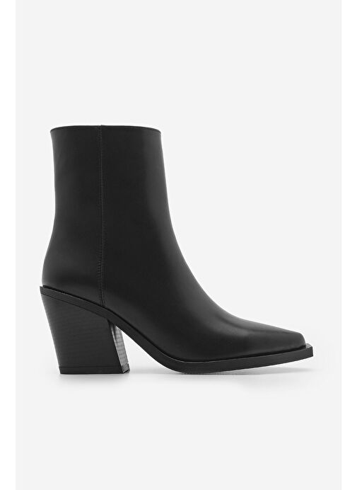 Kadın Sivri Burun Western Bot Forne Siyah - Görsel 4