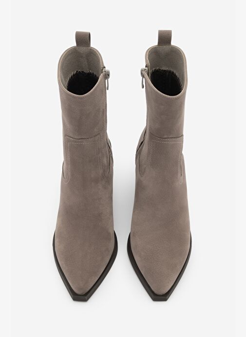 Marjin Marjin Kadın Kovboy Sivri Burun Western Bot Fetya Vizon Süet | Boyner Vizon - 6. görsel