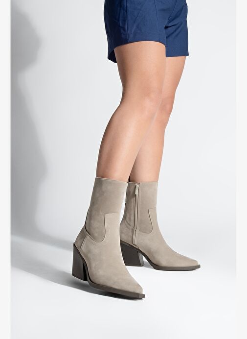 Kadın Western Bot Fetya Vizon - Görsel 9