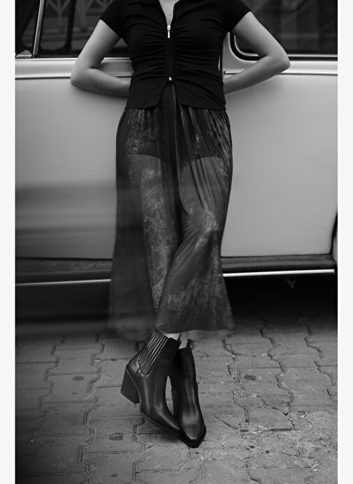 Kadın Western Bot Erbe Siyah - Görsel 3