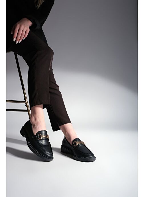 Marjin Kadın Loafer Tokalı Günlük Ayakkabı Tonyas - Görsel 3