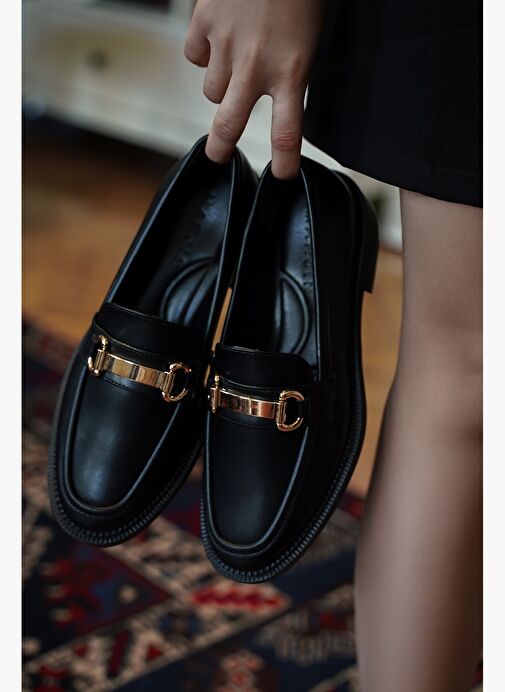 Marjin Kadın Loafer Tokalı Günlük Ayakkabı Tonyas - Görsel 7