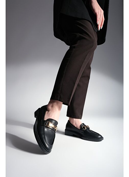 Marjin Kadın Loafer Tokalı Günlük Ayakkabı Tonyas - Görsel 5