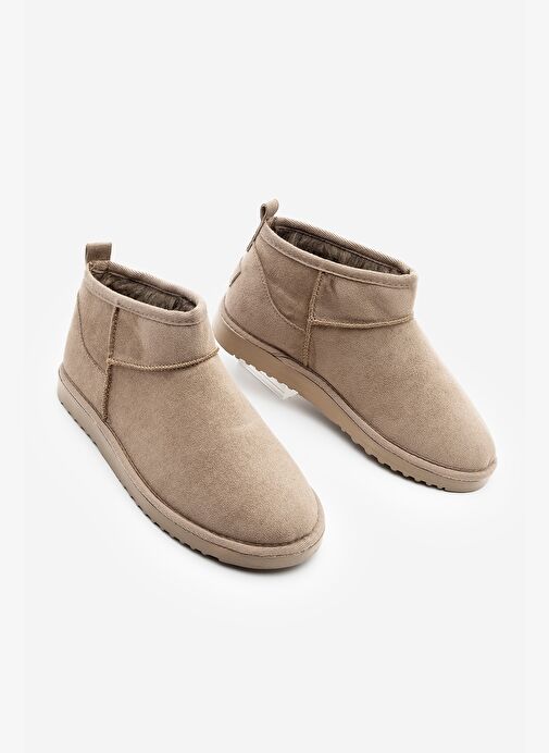 Kadın İçi Kürklü Günlük Bot Pasep Vizon Süet - Görsel 2