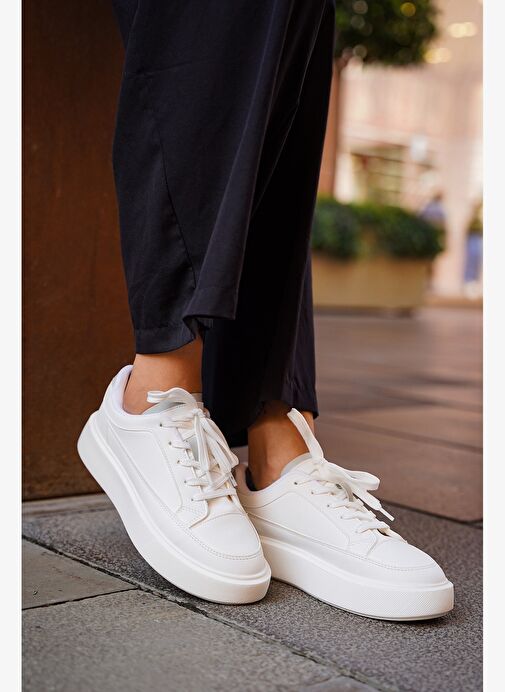 Marjin Beyaz Kadın Sneaker 3210277433 - Görsel 7