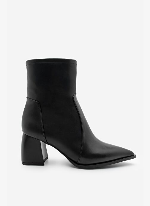 Kadın Sivri Burun Kalın Topuklu Bot Rodis Siyah - Görsel 4