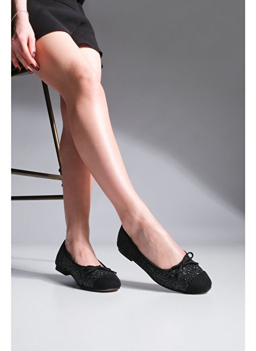 Kadın Fiyonklu Babet Fanbe Siyah - Görsel 4