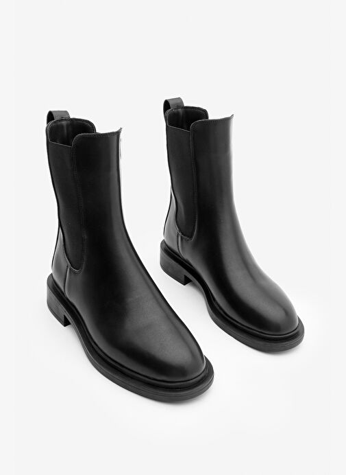 Kadın Lastikli Günlük Chelsea Bot Sebon Siyah - Görsel 6