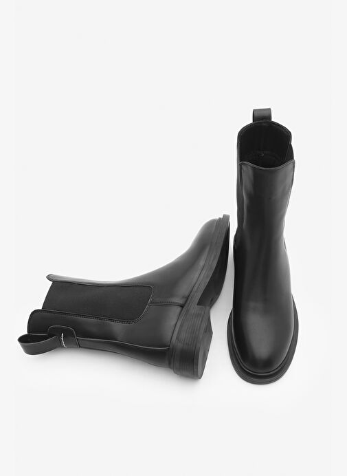 Kadın Lastikli Günlük Chelsea Bot Sebon Siyah - Görsel 8