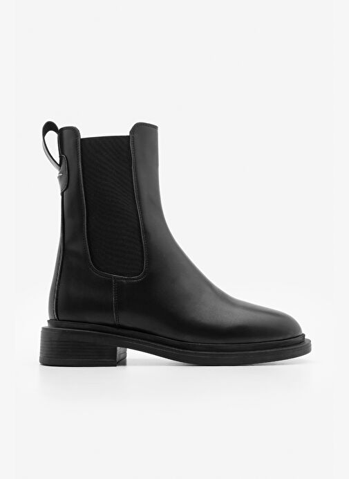 Kadın Lastikli Günlük Chelsea Bot Sebon Siyah - Görsel 4