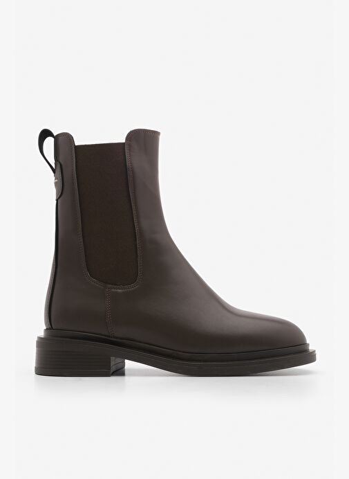 Kadın Lastikli Günlük Chelsea Bot Sebon Kahve - Görsel 3