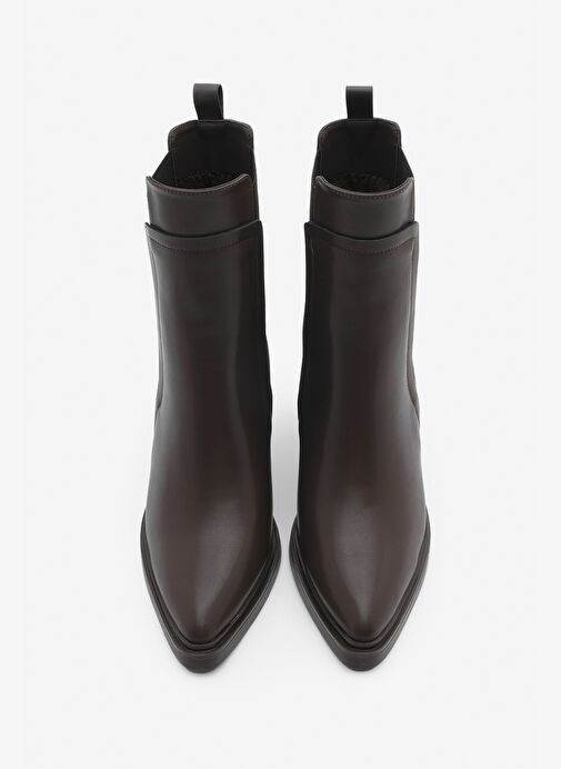 Kadın Çift Lastikli Chelsea Topuklu Bot Pisar Kahve - Görsel 6