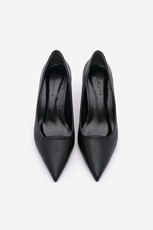 Kadın Stiletto Sivri Burun İnce Topuklu Ayakkabı Loresta Siyah - Görsel 7