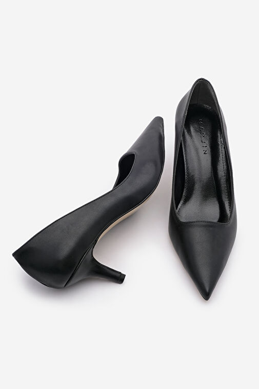 Kadın Stiletto Sivri Burun İnce Topuklu Ayakkabı Loresta Siyah - Görsel 8
