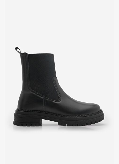 Kadın Lastikli Chelsea Günlük Bot Marges Siyah - Görsel 4