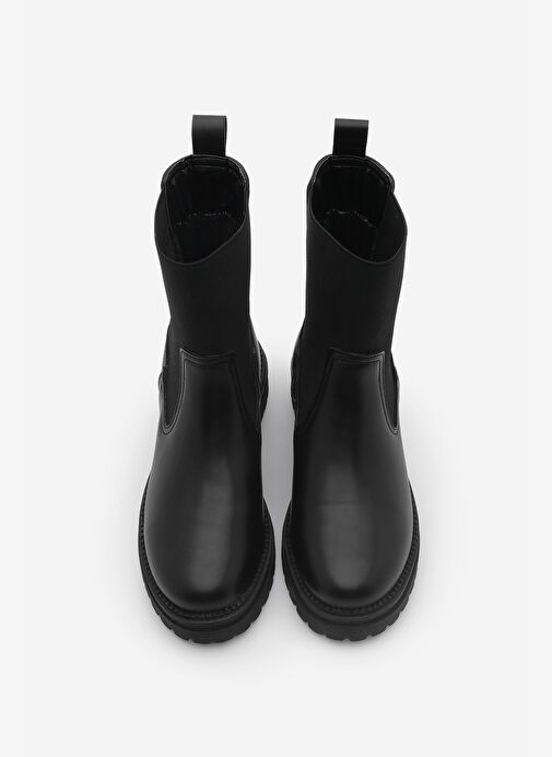 Kadın Lastikli Chelsea Günlük Bot Marges Siyah - Görsel 5