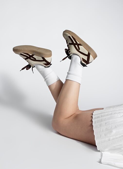 Kadın Sneaker Bağcıklı Spor Ayakkabı Alvena Kahve - Görsel 3