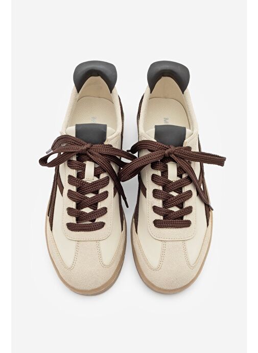 Kadın Sneaker Bağcıklı Spor Ayakkabı Alvena Kahve - Görsel 7
