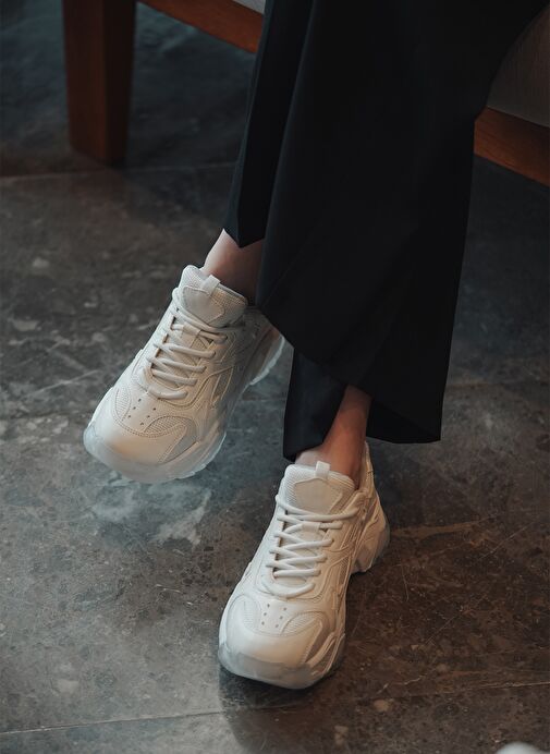 Marjin Beyaz Kadın Sneaker 3211028651372 - Görsel 7