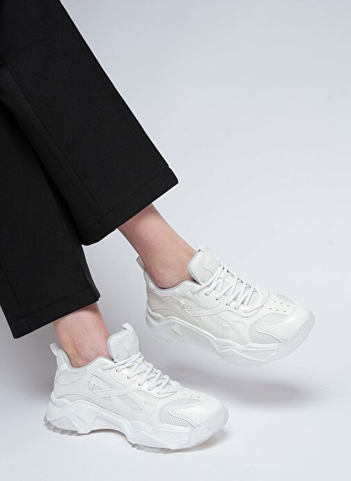 Marjin Beyaz Kadın Sneaker 3211028651372 - Görsel 3