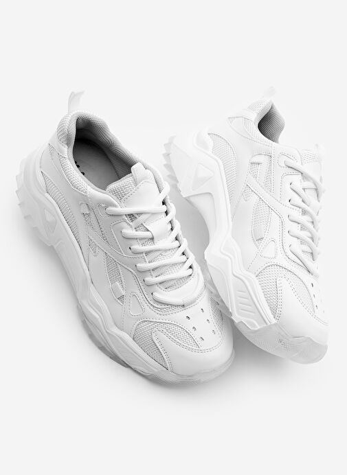 Marjin Beyaz Kadın Sneaker 3211028651372 - Görsel 6
