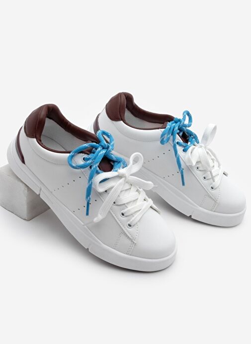 Kadın Sneaker Çift Bağcıklı Spor Ayakkabı Zemila Bordo - Görsel 2