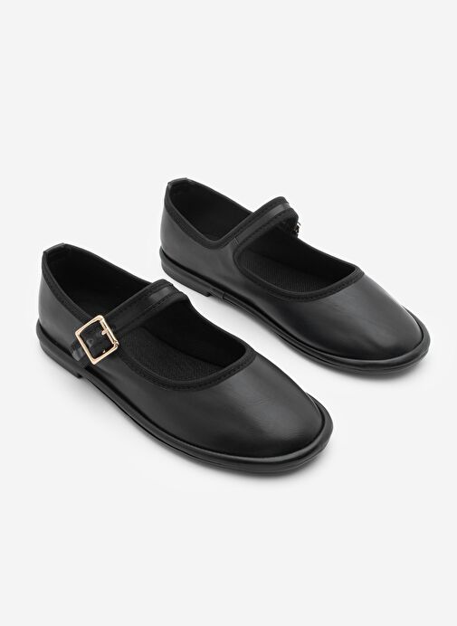 Kadın Bantlı Babet Lunari Siyah - Görsel 6