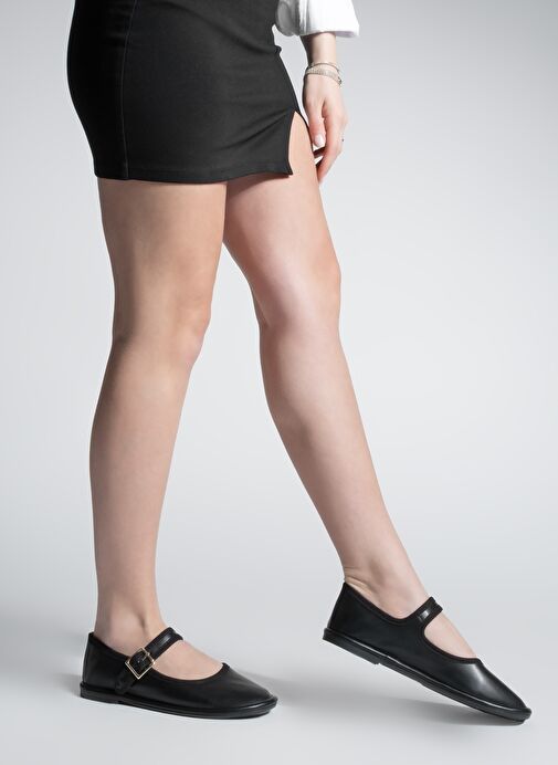 Kadın Bantlı Babet Lunari Siyah - Görsel 5