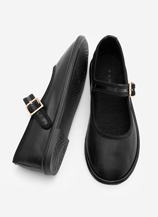 Kadın Bantlı Babet Lunari Siyah - Görsel 8