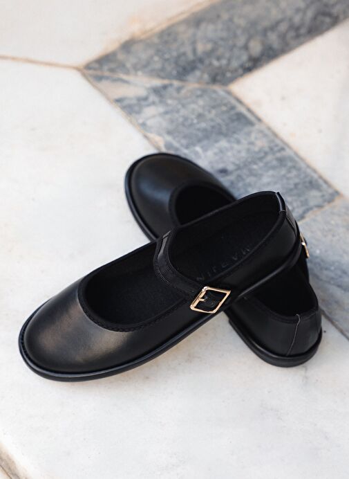 Kadın Bantlı Babet Lunari Siyah - Görsel 7