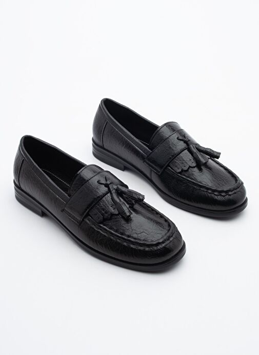Kadın Loafer Püsküllü Günlük Ayakkabı Loriza Siyah - Görsel 6