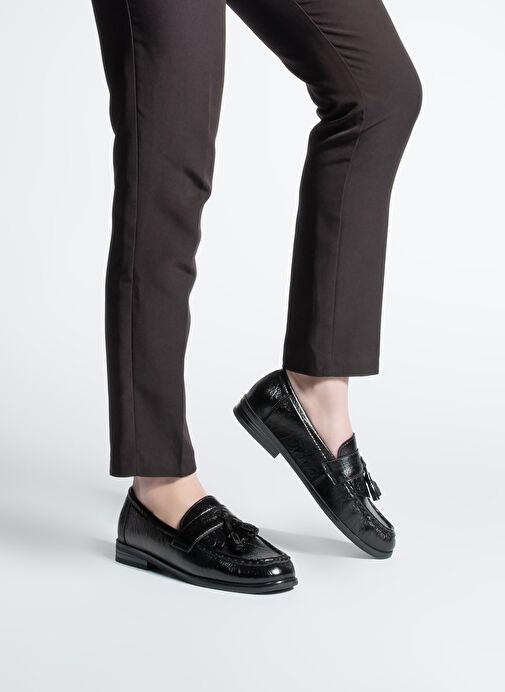 Kadın Loafer Püsküllü Günlük Ayakkabı Loriza Siyah - Görsel 5