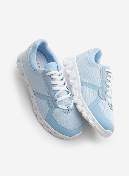 Kadın Sneaker Örgü Triko Spor Ayakkabı Fenlas Mavi - Görsel 2