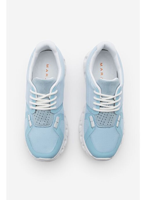 Kadın Sneaker Eva Taban Örgü Triko Koşu Ve Yürüyüş Spor Ayakkabı Renvis Mavi - Görsel 5
