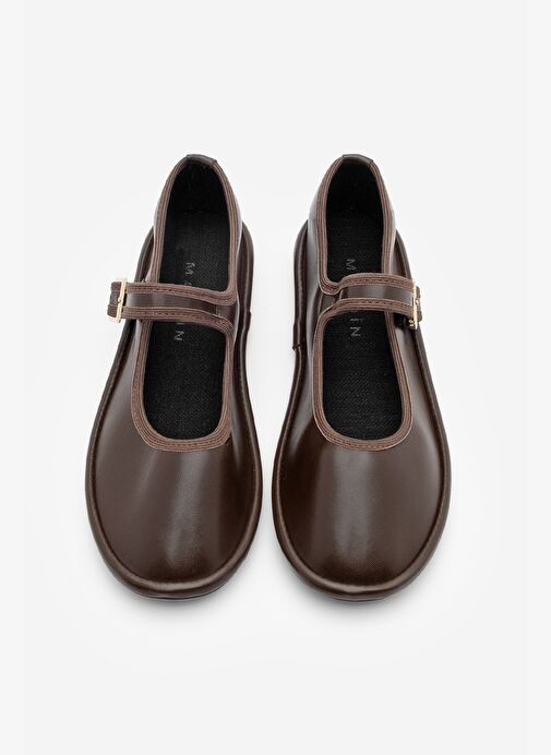 Kadın Bantlı Babet Lunari Kahve - Görsel 8