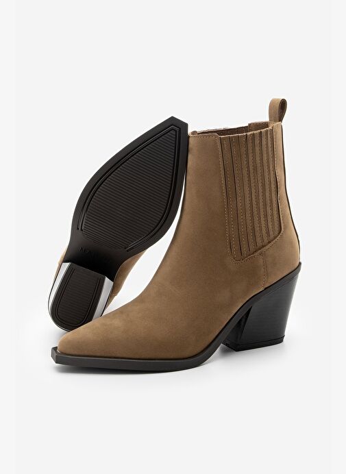 Kadın Western Bot Erbe Taba Süet - Görsel 8