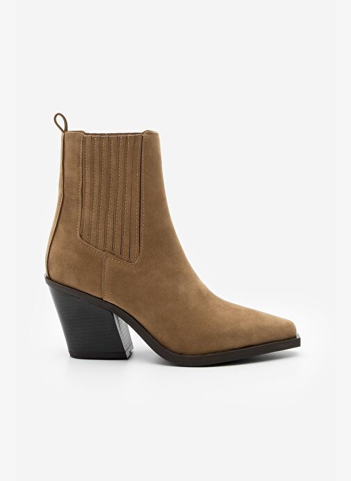 Kadın Western Bot Erbe Taba Süet - Görsel 4