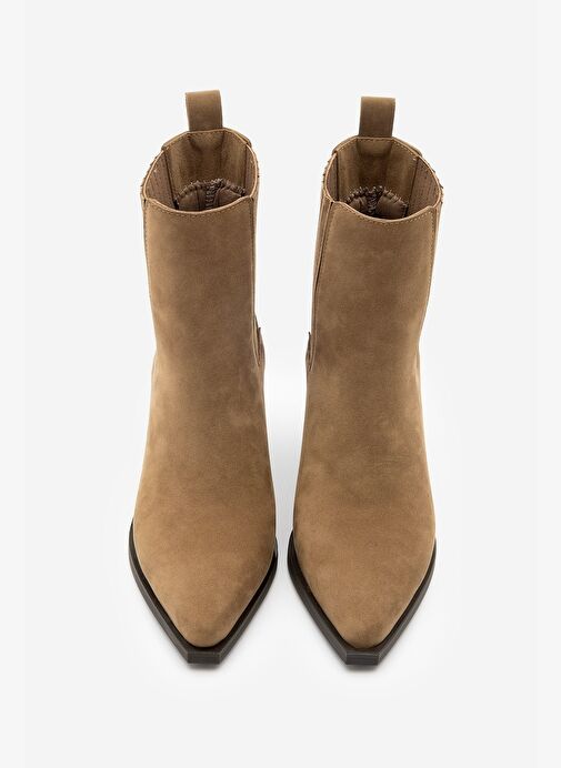 Kadın Western Bot Erbe Taba Süet - Görsel 7