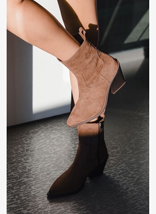 Kadın Western Bot Fetya Kahve - Görsel 3