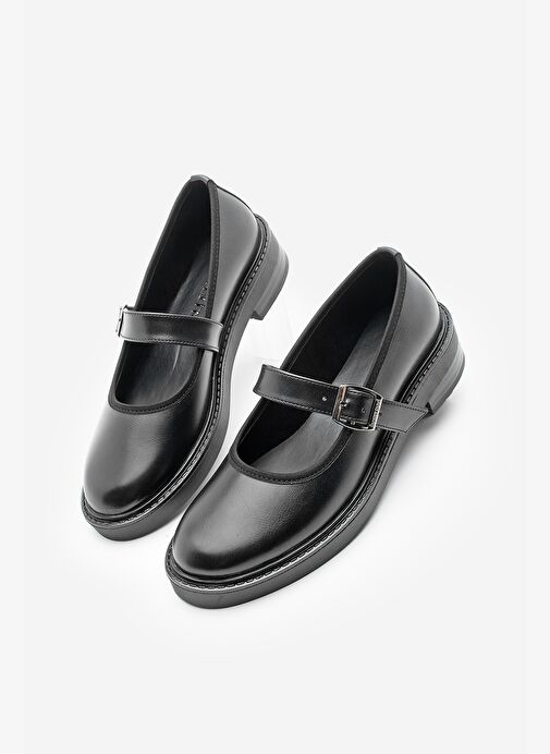 Kadın Loafer Bantlı Günlük Ayakkabı Norgi Siyah - Görsel 2