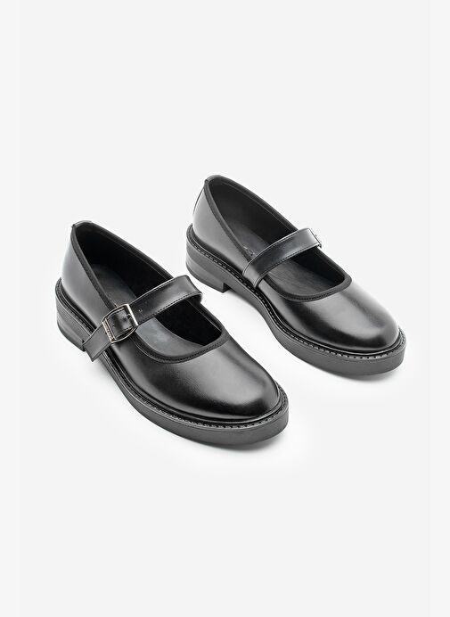 Kadın Loafer Bantlı Günlük Ayakkabı Norgi Siyah - Görsel 6