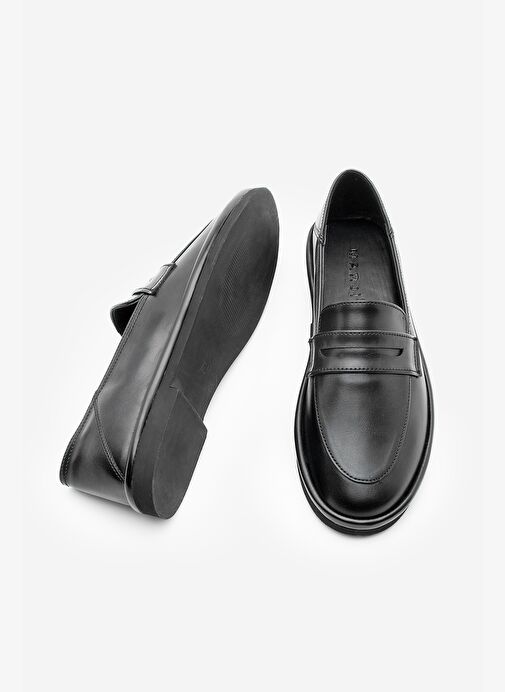 Kadın Loafer Düz Taban Makosen Günlük Ayakkabı Riston Siyah - Görsel 6