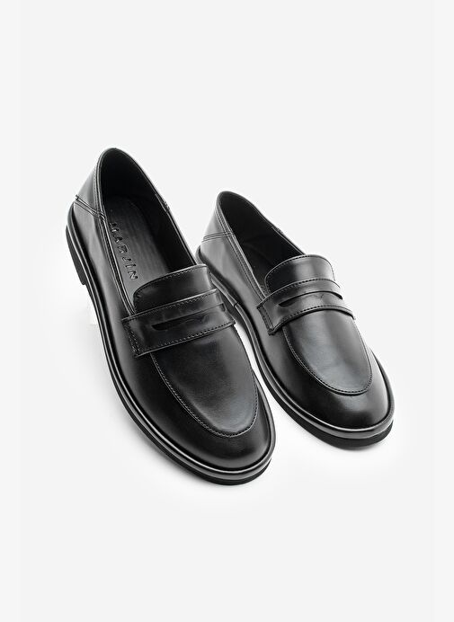 Kadın Loafer Düz Taban Makosen Günlük Ayakkabı Riston Siyah - Görsel 2