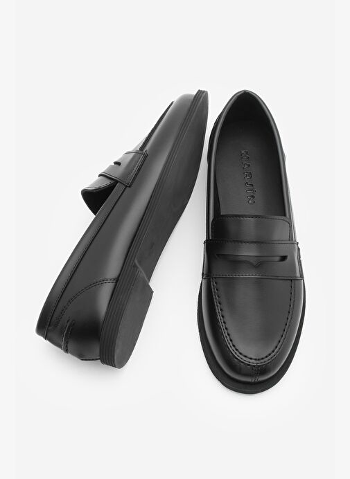 Kadın Loafer Düz Taban Makosen Günlük Ayakkabı Benif Siyah - Görsel 8