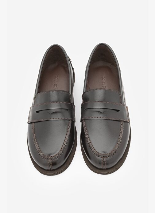 Kadın Loafer Düz Taban Makosen Günlük Ayakkabı Benif Kahve - Görsel 6