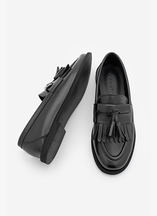 Kadın Loafer Püsküllü Günlük Ayakkabı Petlin Siyah - Görsel 7
