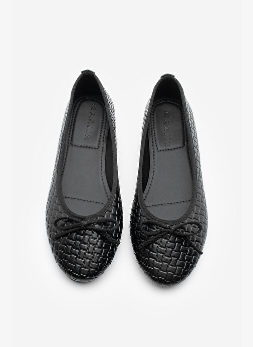 Kadın Fiyonk Detaylı Günlük Babet Monit Siyah - Görsel 5