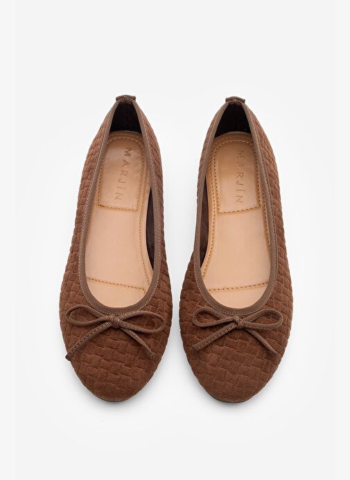 Kadın Fiyonk Detaylı Günlük Babet Monit Kahve Süet - Görsel 7