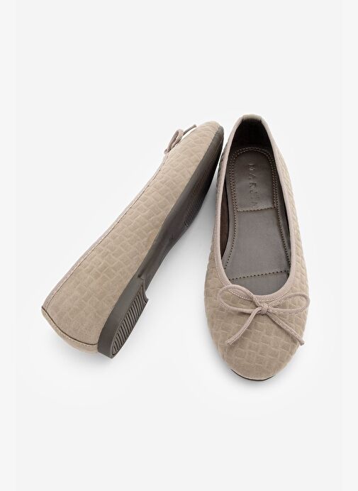 Kadın Fiyonk Detaylı Günlük Babet Monit Vizon Süet - Görsel 6